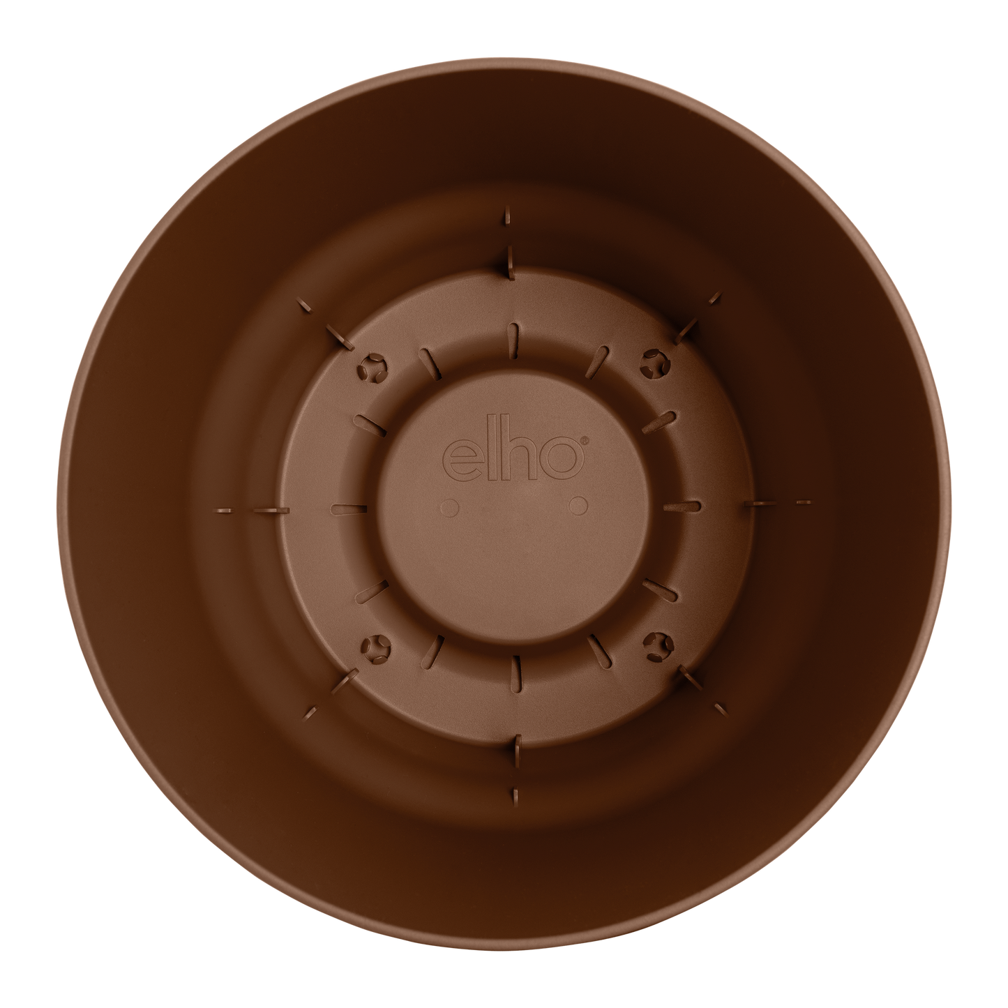 Elho Greenville Round – Brauner Pflanztopf D30