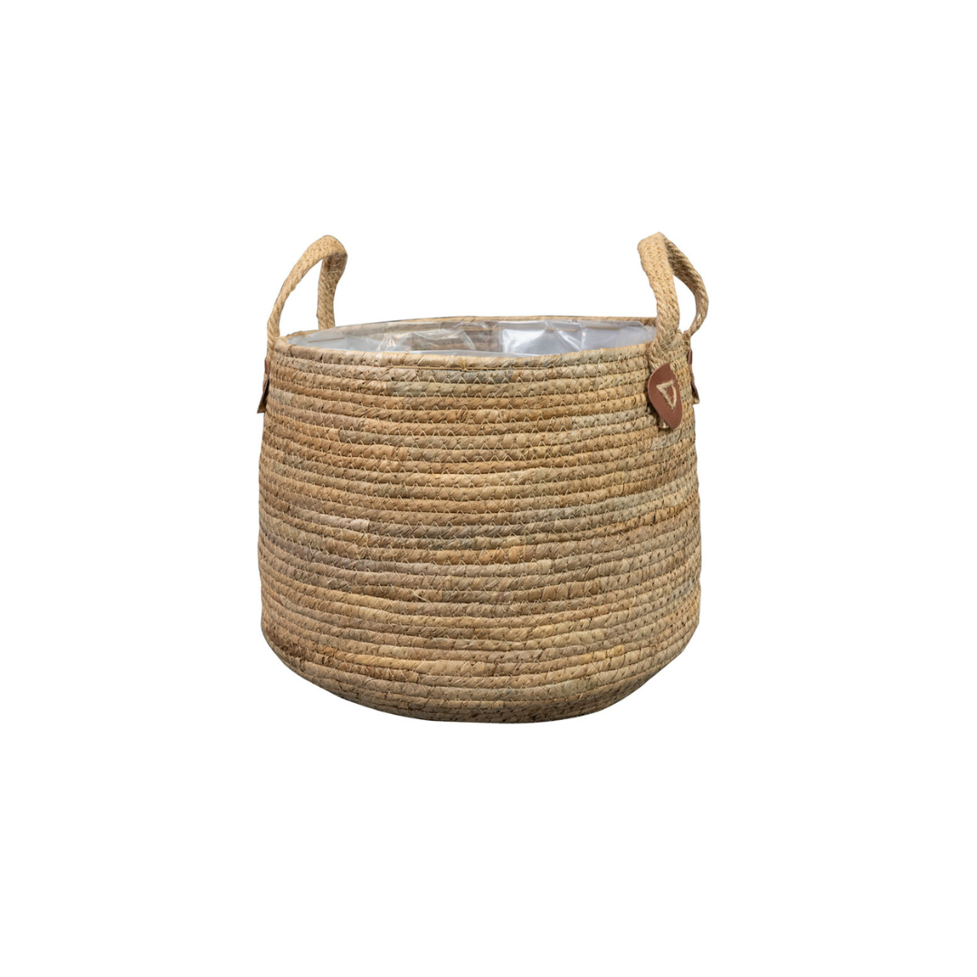 Natur Korb Isla Ø43xH30 cm – Handgefertigter Pflanzkorb