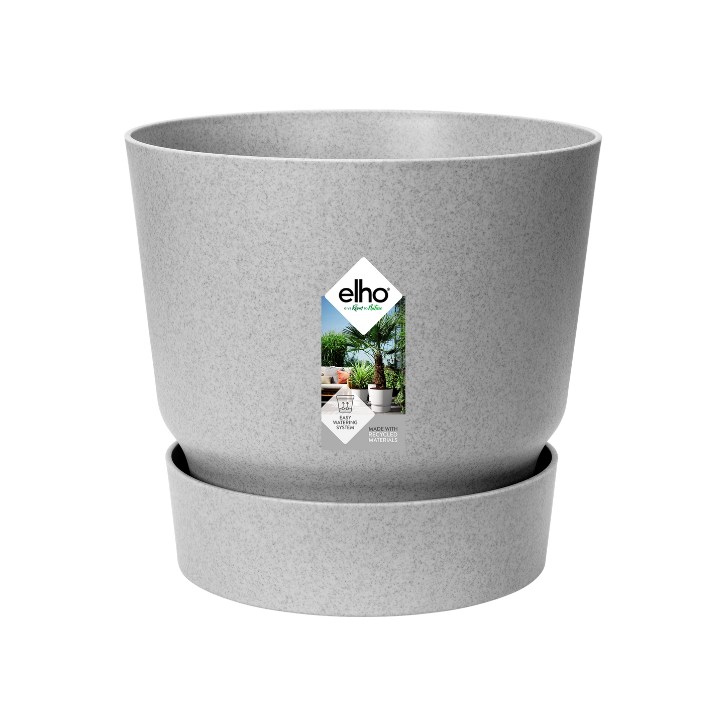 Elho Greenville Pflanztopf Grau Ø14cm für Innen & Außen