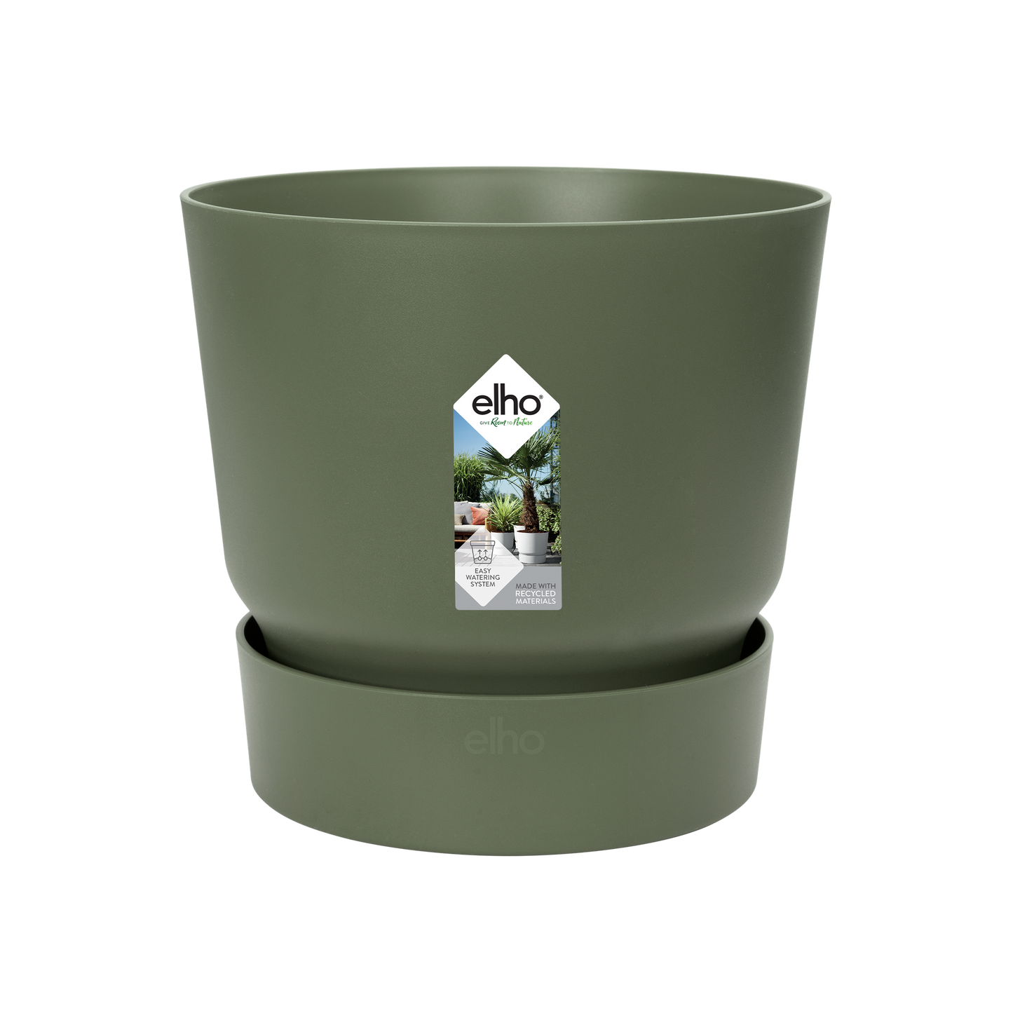 Moderner grüner Pflanztopf Ø14 cm für Innen & Außen