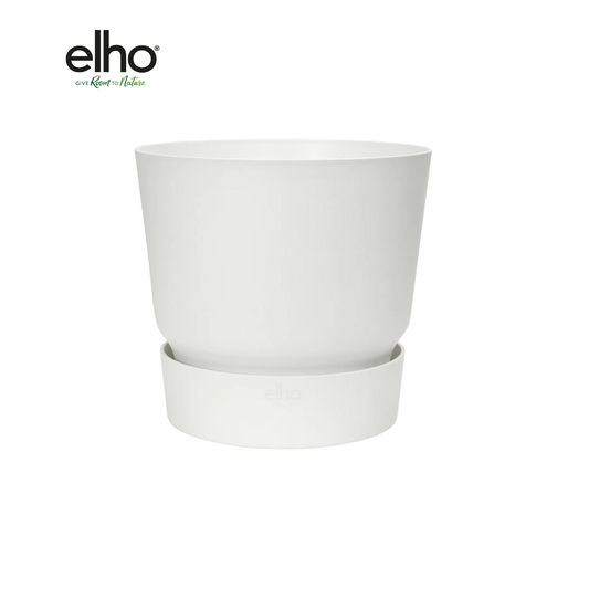 Elho Greenville Pflanztopf Weiß – 18 cm, Innen & Außen