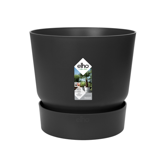 Schwarzer Pflanztopf Rund Ø39cm – Elho Greenville