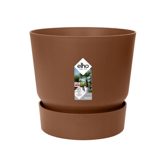 Elho Greenville Round – Brauner Pflanztopf D30