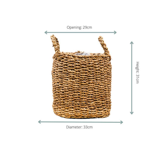 Pflanzkorb Jack Natur – Stilvoller Übertopf 34x31 cm