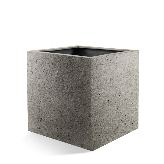 Beton-Übertopf Grigio Cube – 50x50 cm – Natur
