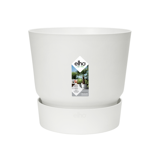 Weißer Pflanztopf Ø 39 cm – Elho Greenville Round
