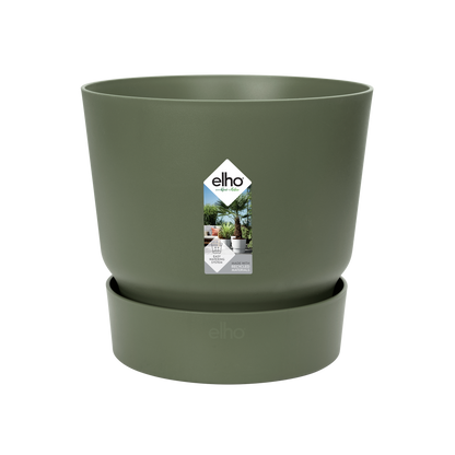 Elho Greenville Round – Moderner Pflanztopf Ø24 cm Grün
