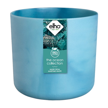 Blumentopf Atlantikblau Ø22cm – Elho Ocean Round