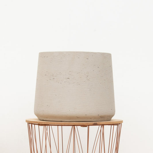 Kugel-Patt Beige Ø56cm – Elegante Zimmerpflanze im Design-Topf