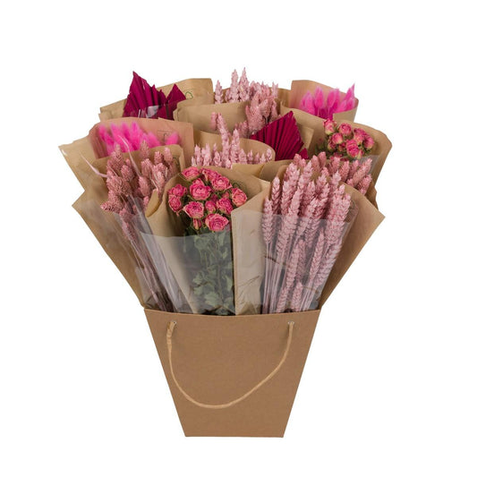 Dried Mono Mix Pink - 12 Stücke - ↕50 cm