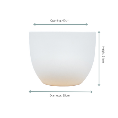 Eggy Pflanztopf Anthrazit – Moderner 55cm Design-Topf