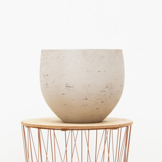 Kugel-Pflanztopf Beige Gewaschen XXS – Ø53 cm