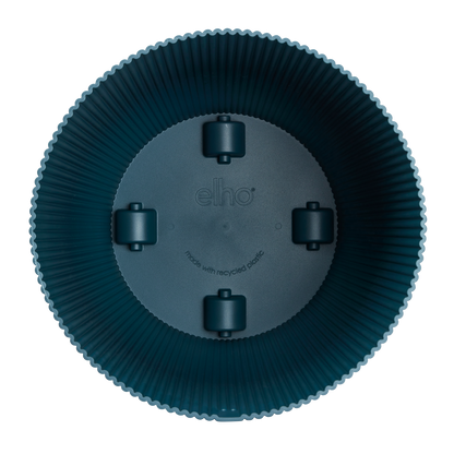 Blauer Pflanztopf mit Rollen Ø35 cm – Modern & Mobil