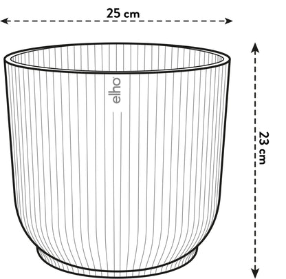 Elho Vibes Fold Weißer Pflanztopf Ø25cm – Modern & Stilvoll