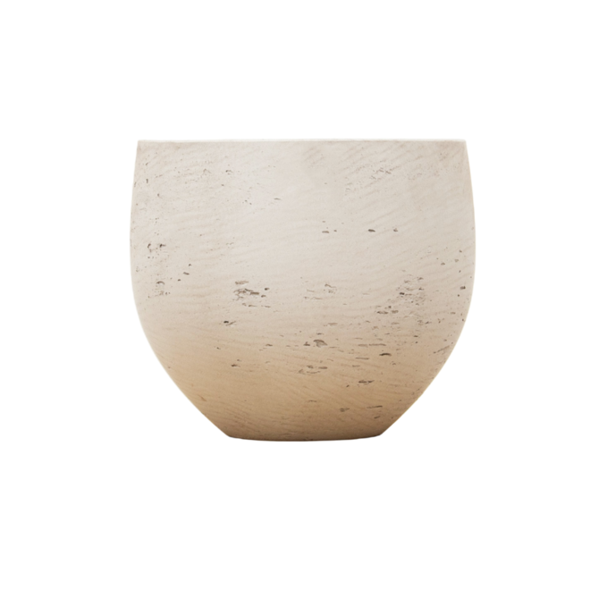Kugel-Pflanztopf Beige Gewaschen XXS – Ø53 cm