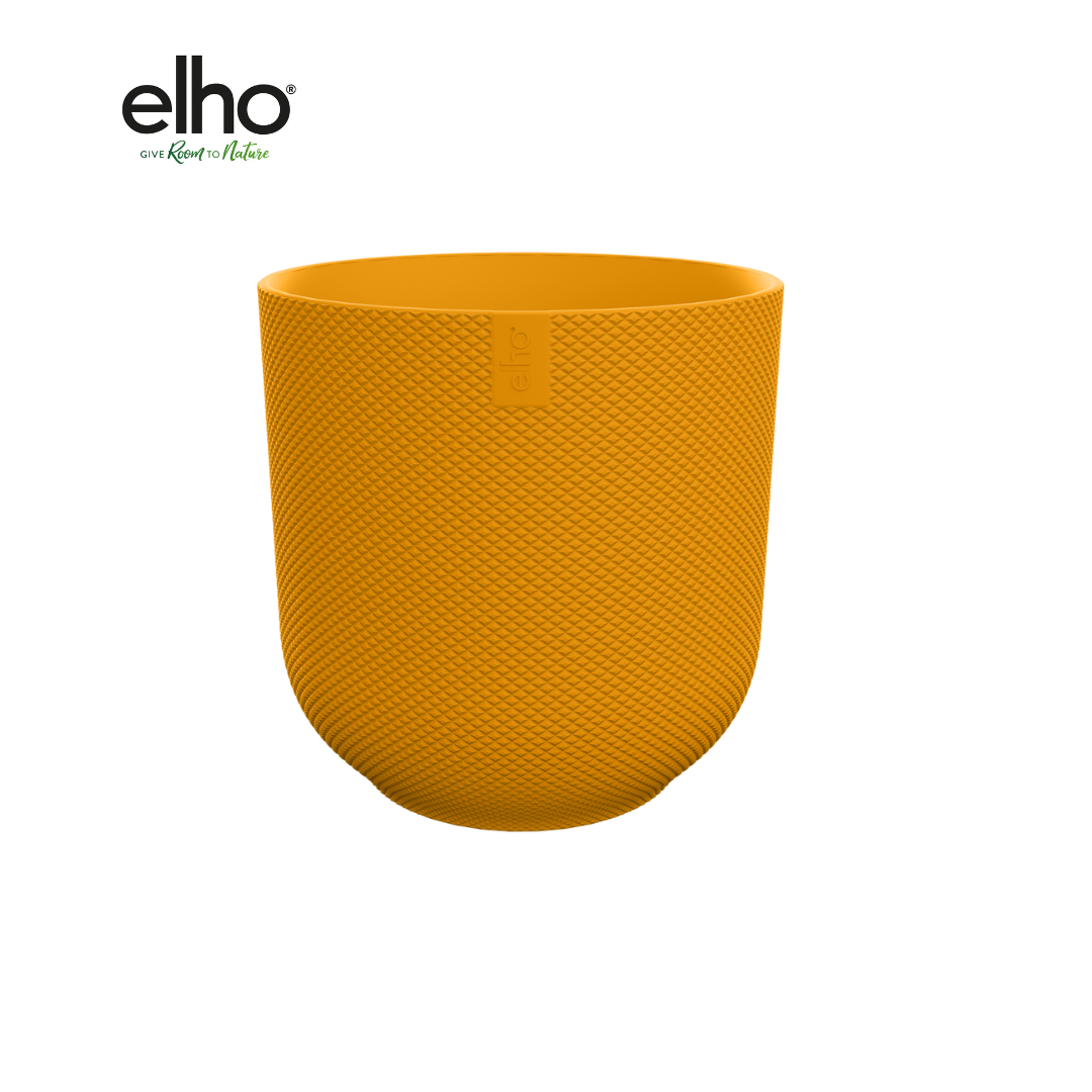 Gelber Elho Jazz Round Pflanztopf Ø19cm für Innen & Außen