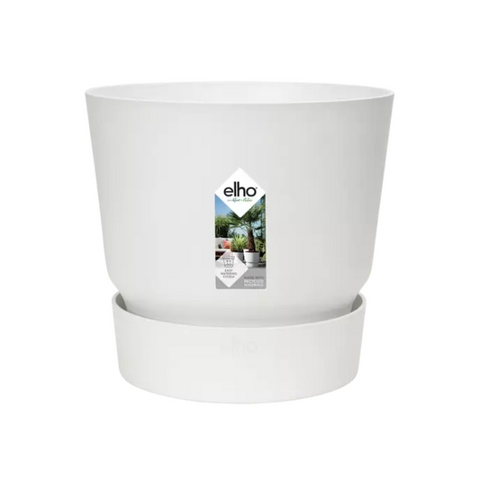 Elho greenville round 30 cm white - D30cm