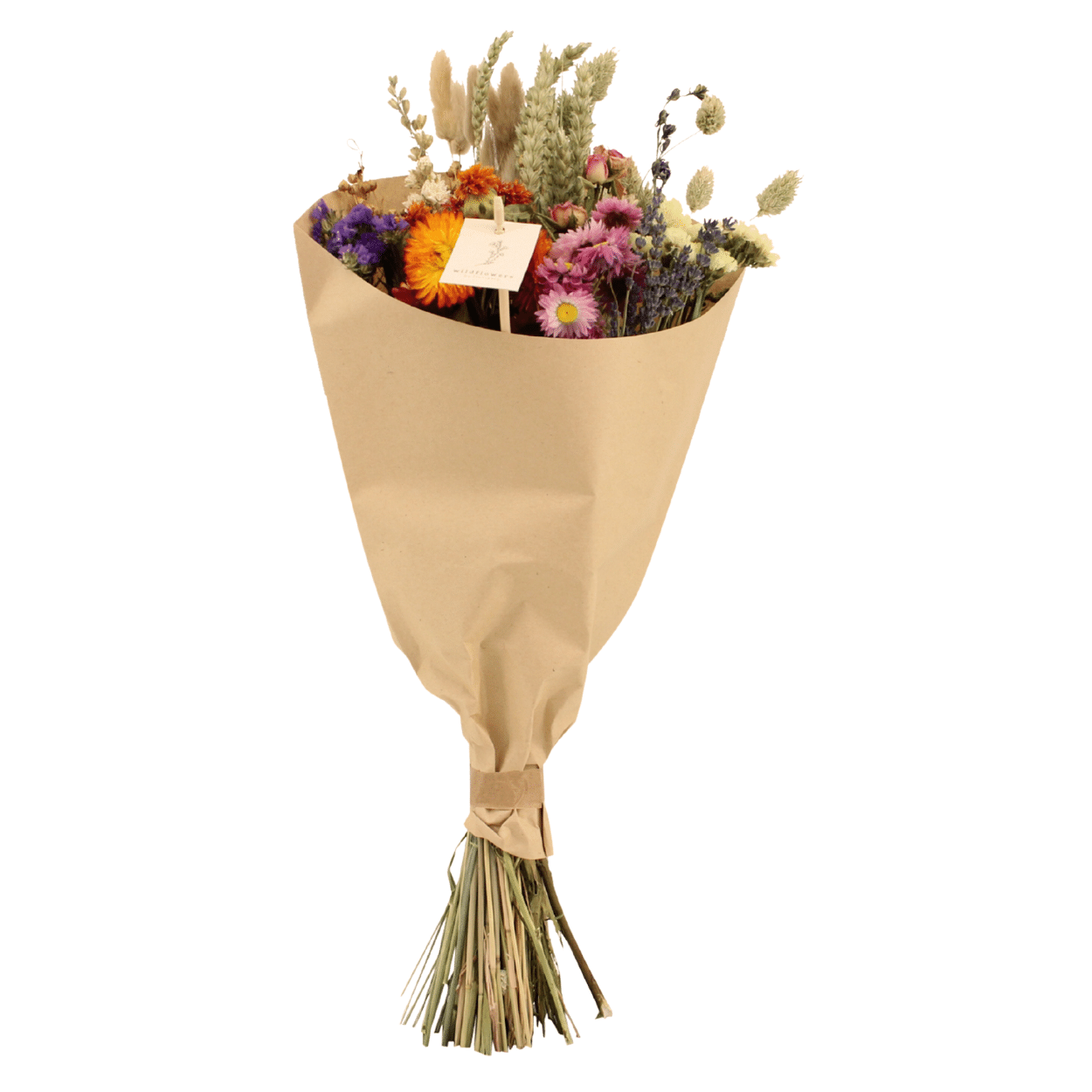Trockenblumen Feldblumenstrauß Multi - Ø20cm - ↕50cm