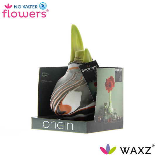 No Water Flowers Waxz® Artooz Earth Copper Boxz(Decorum) - ↕15cm
