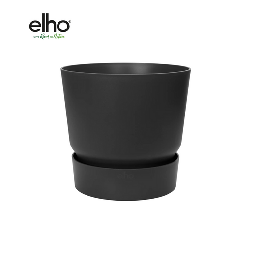 Schwarzer Pflanztopf D24 – Elho Greenville Round