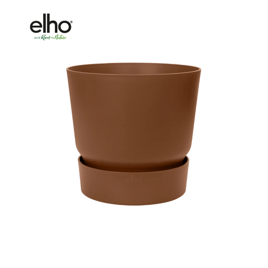 Elho Greenville Round – Brauner Pflanztopf D30