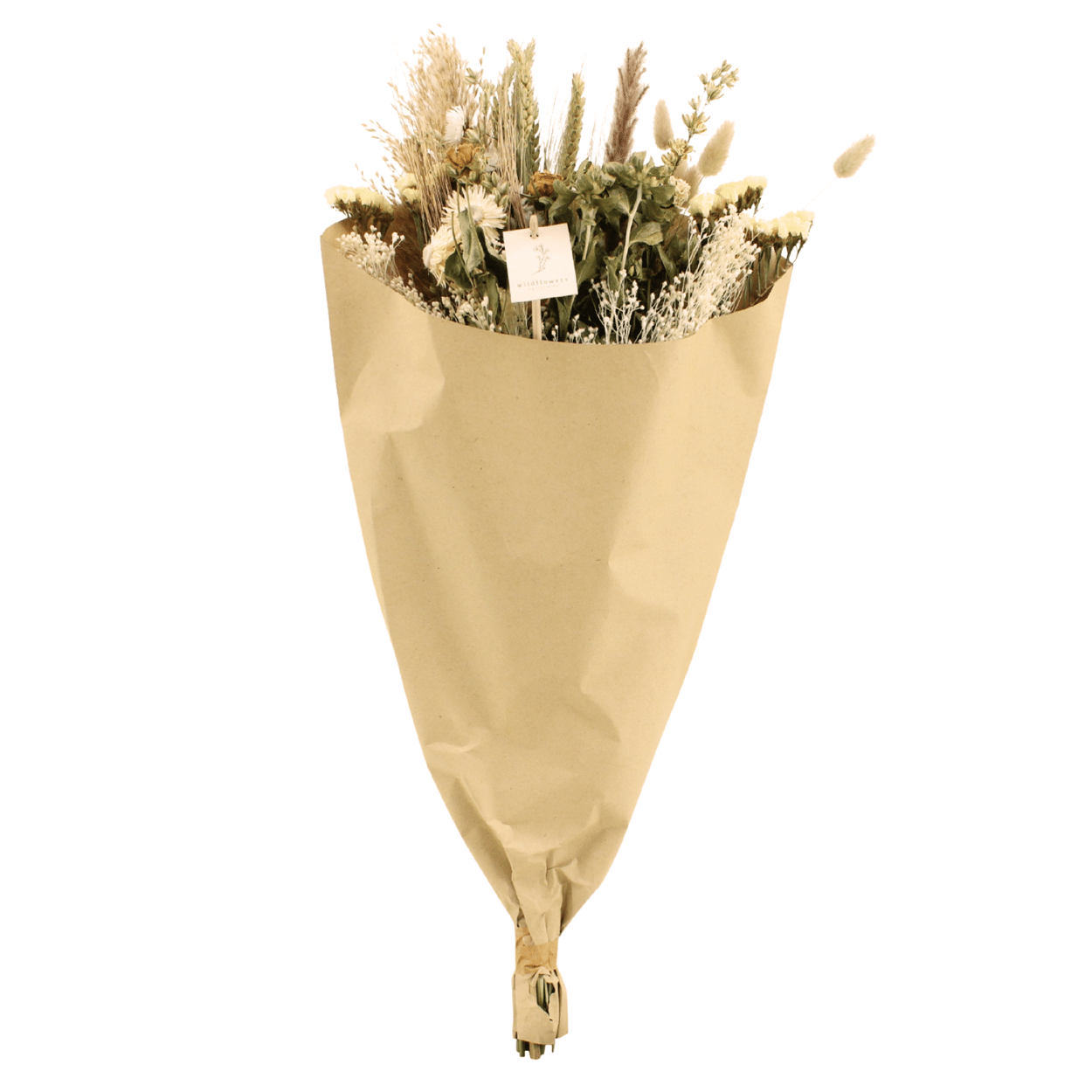 Trockenblumen Feldblumenstrauß Natürlich - Ø25cm - ↕60cm